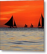 Sailing Sunset #1 Metal Print
