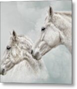 She Dreamed Of White Horses #1 Metal Print