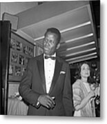 Sidney Poitier At The Oscars #1 Metal Print
