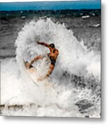 Surfer Metal Print