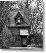 The Carriage House In Black And White #1 Metal Print