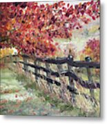 The Rickety Fence Metal Print