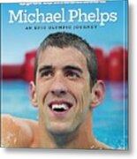 Usa Michael Phelps, 2008 Summer Olympics Sports Illustrated Cover Metal Print