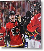 Vancouver Canucks V Calgary Flames - #1 Metal Print