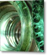 Vintage Green Glass Insulators #1 Metal Print