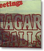 Vintage Niagara Falls Postcard #1 Metal Print