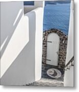 White Stairs Of The Traditional White #1 Metal Print