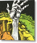 Zombie Hand #1 Metal Poster