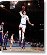Charlotte Hornets V New York Knicks #10 Metal Print