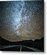 Night Time And Dark Sky Over Death Valley National Park #10 Metal Print