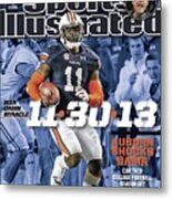 11-30-13 War Damn Miracle Auburn Shocks Bama Sports Illustrated Cover Metal Print