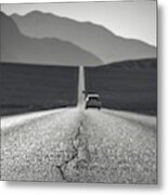 Lonely Road In Death Valley National Park In California #11 Metal Print