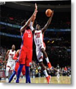Miami Heat V Philadelphia 76ers #11 Metal Print