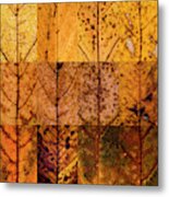 Swatches - Autumn Leaves Inspired By Gerhard Richter #13 Metal Print
