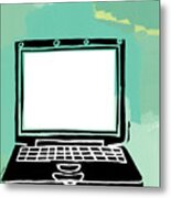 Laptop Computer #13 Metal Print