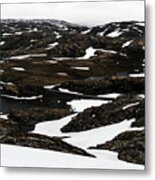 Typical Norwegian Landscape With Snowy #13 Metal Print