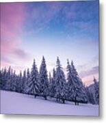 Fantastic Winter Landscape In Snowy #18 Metal Print