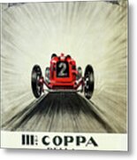 1930 Coppa Della Perugina Racing Poster Metal Print