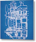 1932 Henry Ford Engine Patent Print Blueprint Metal Print