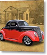 1937 Ford Coupe Street Rod Metal Print
