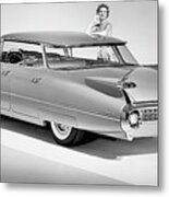 1959 Cadillac Sedan Deville Featuring Metal Print