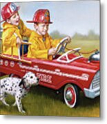 1959 Murray Fire Truck Metal Print