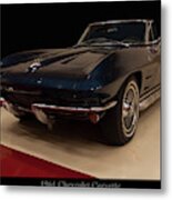 1964 Chevy Corvette Convertible Metal Print