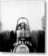 1964 Close Up Of Don Garlits Dragster Burning Rubber Metal Print