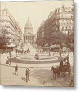 19th Century Paris Street Scene Metal Print