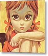 Big-eyed Girl #2 Metal Print