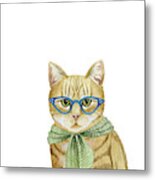 Cool Cat Iv #2 Metal Print