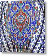 Elaborate Iznik Mosaic Tile Work #2 Metal Print