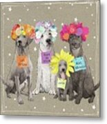 Fancypants Wacky Dogs V #2 Metal Print