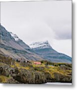 High Icelandic Or Scottish Mountain Landscape With High Peaks And Dramatic Colors #2 Metal Print