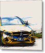 Mercedes Amg A35 Drawing #3 Metal Print