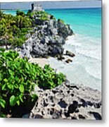 Mexico, Yucatan, Tulum, Beach With #2 Metal Print