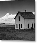Old Abandoned House In Farming Area #2 Metal Print