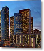 Panoramic View Of Downtown Los Angeles #2 Metal Print