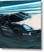 Porsche Cayman Drawing #3 Metal Print