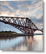 The Forth Rail Bridge Near Edinburgh #2 Metal Print