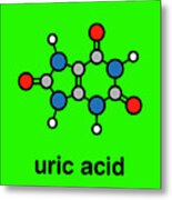 Uric Acid Molecule #2 Metal Print