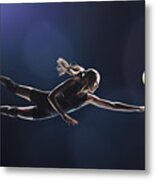Volleyball Player Jumping To The Ball #2 Metal Print