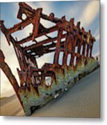 Wreck Of The Peter Iredale Metal Print