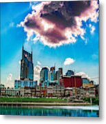 2017 Nashville Tennessee Skyline Metal Print