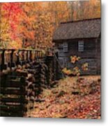 2019 Mingus Mill During Fall In The Great Smoky Mountain National Park Ii Metal Print