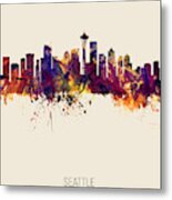 Seattle Washington Skyline #23 Metal Print