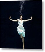 Ballet Dancer Underwater #26 Metal Print