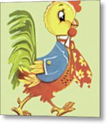 Rooster #28 Metal Poster