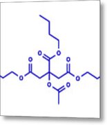 Acetyl Tributyl Citrate Plasticizer Molecule #3 Metal Print