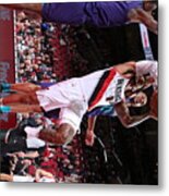 Charlotte Hornets V Portland Trail #3 Metal Print